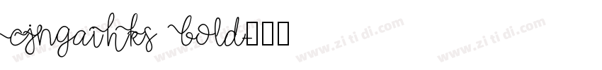 CJNgaiHKS Bold字体转换
